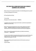 ACC 3385 FINAL EXAM QUESTIONS AND CORRECT ANSWERS 100&percnt; VERIFIED&excl;&excl;