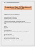 Comprehensive Exam CDT Questions And Answers 2025 Update&period;