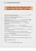 Certified Storm Water Operator Exam Questions And Answers 2025 Update&period;