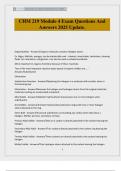 CHM 219 Module 4 Exam Questions And Answers 2025 Update&period;