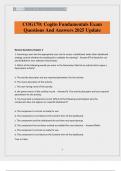 COG170&colon; Cogito Fundamentals Exam Questions And Answers 2025 Update