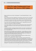 COG170 Cogito Fundamentals Exam Questions And Answers 2025 Update