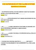 S-95 SUPERVISION OF FIRE ALARM SYSTEMS &lpar;Latest 2025 &sol; 2026 Update&rpar; Questions and Verified Answers &vert; 100&percnt; Correct &vert; Grade A&plus;