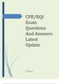 CPR&lowbar;RQI Exam Questions And Answers Latest Update&period;