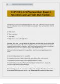 ECPI NUR 138 Pharmacology Exam 1 Questions And Answers 2025 Update&period;