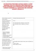 ATI PEDIATRICS PROCTORED ACTUAL EXAM &lpar;5 LATEST  VERSIONS&rpar; 2023&sol;ATI PEDIATRIC PROCTORED EXAM &lpar;5  LATEST VERSIONS&rpar; EACH VERSION WITH QUESTIONS AND  CORRECT ANSWERSALL QUESTIONS ARE VERIFIED  ALREADY GRADED A&plus; 