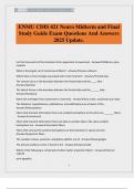 ENMU CDIS 421 Neuro Midterm and Final Study Guide Exam Questions And Answers 2025 Update&period;