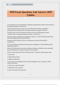 EPD Exam Questions And Answers 2025 Update&period;