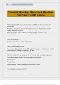 Financial Modeling&comma; M&A Exam Questions And Answers 2025 Update&period;