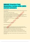 NBHWC Practice Test Questions review with 100&percnt; correct answers&period;