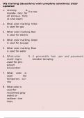 OQ training &lpar;Questions with complete solutions&rpar; 2025 updated