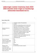 oefenvragen examen kraamzorg basis 2024 2025 nieuwste versie vragen en nauwkeurige  antwoorden beoordeeld met A&plus; 