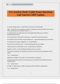 GA Auction Study Guide Exam Questions And Answers 2025 Update&period;
