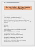Georgette Module 1 & 2 Exam Questions And Answers 2025 Update&period;