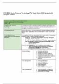 WGU D356 Human Resource Technology &vert; Full Study Guide &vert; 2025 Update &vert; with complete solution&period;