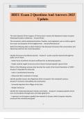 HIEU Exam 2 Questions And Answers 2025 Update&period;