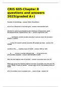 CRIS 605-Chapter 8 questions and answers 2025&lpar;graded A&plus;&rpar;&period;