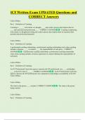 ICF Written Exam UPDATED Questions and  CORRECT Answers