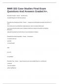 MHR 322 Case Studies Final Exam Questions And Answers Graded A&plus;&period;