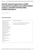 NUR 1211 Medical Surgical Exam 2 &lpar;2025&rpar; comprehensive questions and verified detailed solutions &lpar; MULTIPLE CHOICES&rpar; &vert;100&percnt; CORRECT&excl;&excl;&vert;SCORE A&plus;