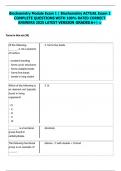 Biochemistry Module Exam 1 &vert; Biochemistry ACTUAL Exam 1  COMPLETE QUESTIONS WITH 100&percnt; RATED CORRECT  ANSWERS 2025 LATEST VERSION  GRADED A&plus;&vert;  G