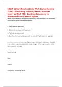 SOWK Comprehensive &lpar;Social Work Comprehensive Exam&rpar; 2025 Liberty University Exam &sol; Accurate Expert Verified 100&plus; Questions & Answers for Guaranteed Pass &sol; Newest Update&comma;