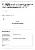 CYB 210 2025 update&vert;comprehensive questions and verified answers &lpar;complete solutions&rpar; Exam&vert;ASSURED SUCCESS &vert;GRADE A&plus;&excl;&excl;