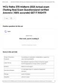 WCU Patho 370 Midterm 2025 Actual exam &lpar;Testing Real Exam Questions&rpar;and verified Answers &lpar; 100&percnt; accurate&rpar; GET IT RIGHT&excl;&excl;