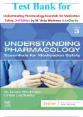Test Bank for Understanding Pharmacology Essentials for Medication Safety&comma; 3rd Edition by M&period; Linda Workman & LaCharity isbn-9780323793506 All Chapters Complete Guide Graded A&plus;