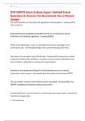 DVP SWPPP Exam Q-Bank Expert Verified Actual Questions & Answers for Guaranteed Pass &vert; Newest Update