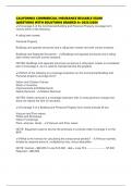 CALIFORNIA COMMERCIAL INSURANCE RELIABLE EXAM QUESTIONS WITH SOLUTIONS GRADED A&plus;2025&sol;2026