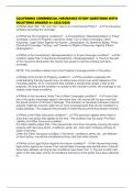 CALIFORNIA COMMERCIAL INSURANCE STUDY QUESTIONS WITH SOLUTIONS GRADED A&plus;2025&sol;2026