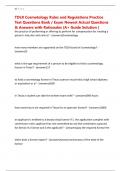 TDLR Cosmetology Rules and Regulations Practice Test Questions Bank &sol; Exam Newest Actual Questions & Answers with Rationales &lpar;A&plus; Guide Solution &rpar;
