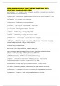 EOPA SPORTS MEDICINE PRACTICE TEST QUESTIONS WITH SOLUTIONS GRADED A&plus;2025&sol;2026
