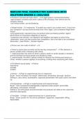 MAR3400 FINAL EXAMINATION QUESTIONS WITH SOLUTIONS GRADED A&plus;2025&sol;2026
