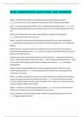 D184 EXAMINATION QUESTIONS AND ANSWERS