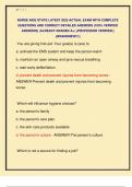 NURSE AIDE STATE LATEST 2025 ACTUAL EXAM WITH COMPLETE  QUESTIONS AND CORRECT DETAILED ANSWERS &lpar;100&percnt; VERIFIED  ANSWERS&rpar; &vert;ALREADY GRADED A&plus;&vert; &vert;&vert;PROFESSOR VERIFIED&vert;&vert;  &vert;&vert;BRANDNEW&excl;&excl;&excl;&vert;&vert; 