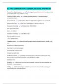 D184 EXAMINATION QUESTIONS AND ANSWERS