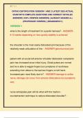 ORTHO CERTIFICATION VERSION 1 AND 2 LATEST 2025 ACTUAL  EXAM WITH COMPLETE QUESTIONS AND CORRECT DETAILED  ANSWERS &lpar;100&percnt; VERIFIED ANSWERS&rpar; &vert;ALREADY GRADED A&plus;&vert;  &vert;&vert;PROFESSOR VERIFIED&vert;&vert; &vert;&vert;BRANDNEW&excl;&excl;&excl;&vert;&vert;