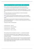 D184 EXAMINATION QUESTIONS AND ANSWERS