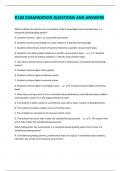 D184 EXAMINATION QUESTIONS AND ANSWERS