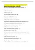 UA BSC 108 STUDY GUIDE TEST QUESTIONS WITH SOLUTIONS GRADED A&plus;2025&sol;2026