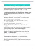 D278 EXAMINATION QUESTIONS AND ANSWERS