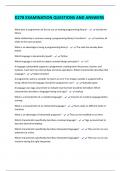 D278 EXAMINATION QUESTIONS AND ANSWERS
