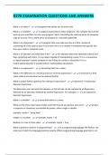 D278 EXAMINATION QUESTIONS AND ANSWERS