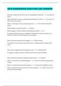 D278 EXAMINATION QUESTIONS AND ANSWERS