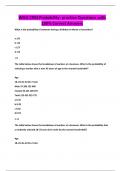 WGU C955 Probability- practice Questions with 100&percnt; Correct Answers