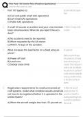 FAA Part 107 Drone Test &lpar;Practice Questions&rpar; COMPLETE QUESTIONS AND ANSWERS &vert; 100&percnt; RATED CORRECT &vert; GRADED A&plus;&vert; 2025 LATEST UPDATEED
