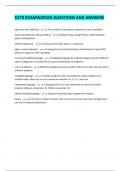 D278 EXAMINATION QUESTIONS AND ANSWERS