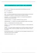 D278 EXAMINATION QUESTIONS AND ANSWERS